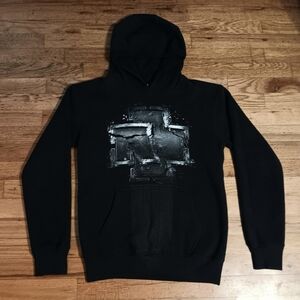 Men's Black Graphic Hoodie Sweatshirt